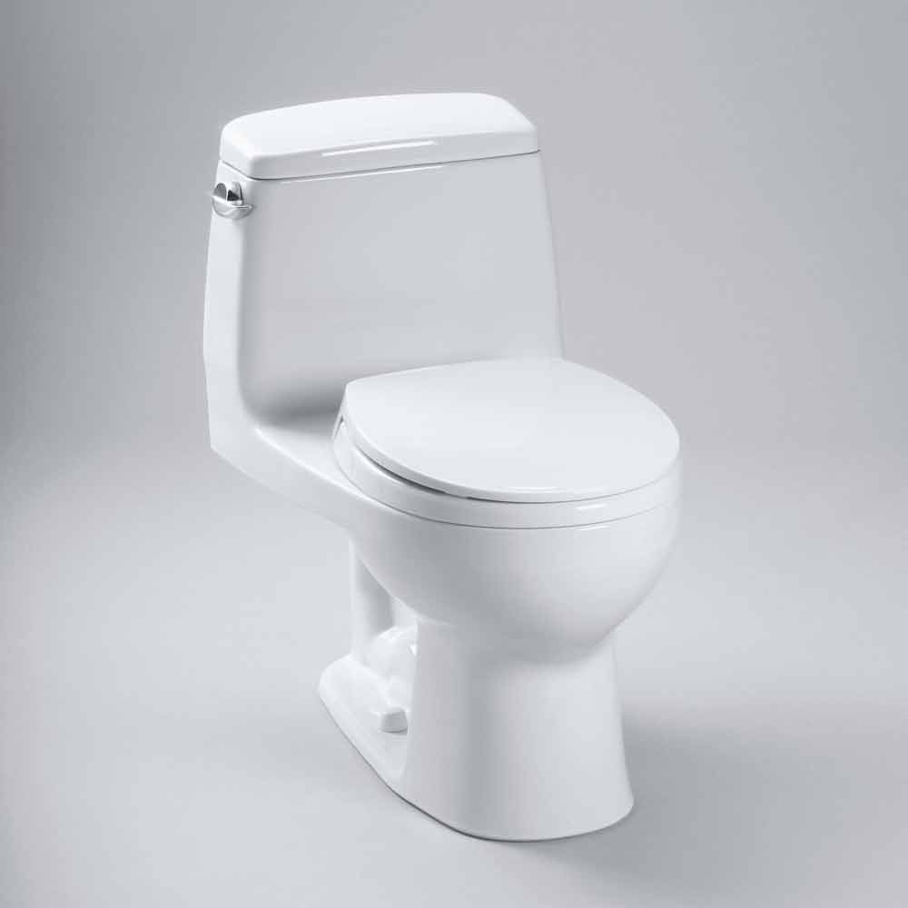 toto eco ultramax one-piece round toilet, 1.28 gpf - softclose seat included