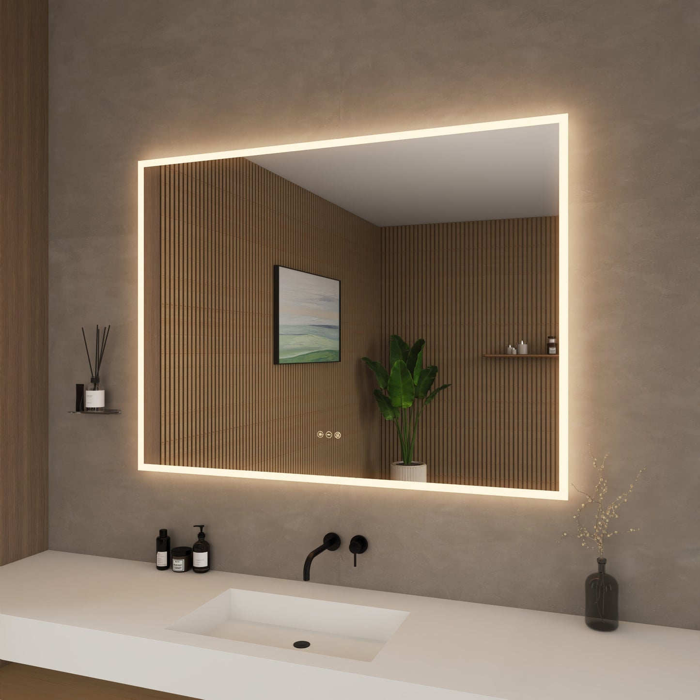Element LED Bathroom Mirror 48 inch
