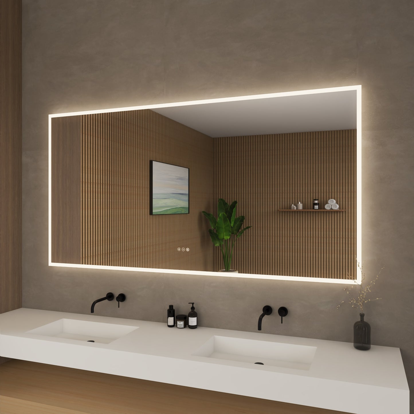 Element LED Bathroom Mirror 70 inch