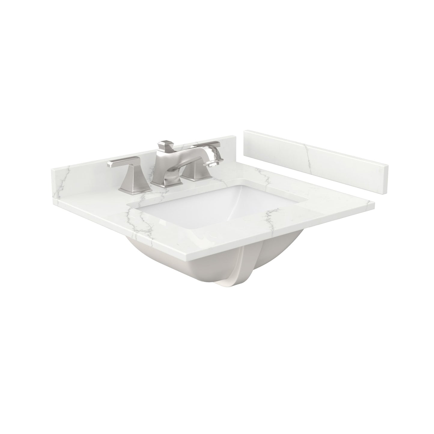 Countertop with Undermount Sink 24 inch 3-hole