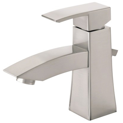 danze logan square single handle lavatory faucet - brushed nickel