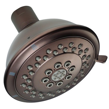 danze boost 4" three-function showerhead 2.5 gpm - tumbled bronze