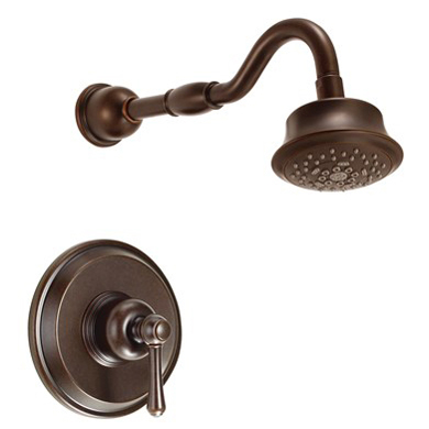 danze opulence trim only single handle pressure balance shower faucet - tumbled bronze