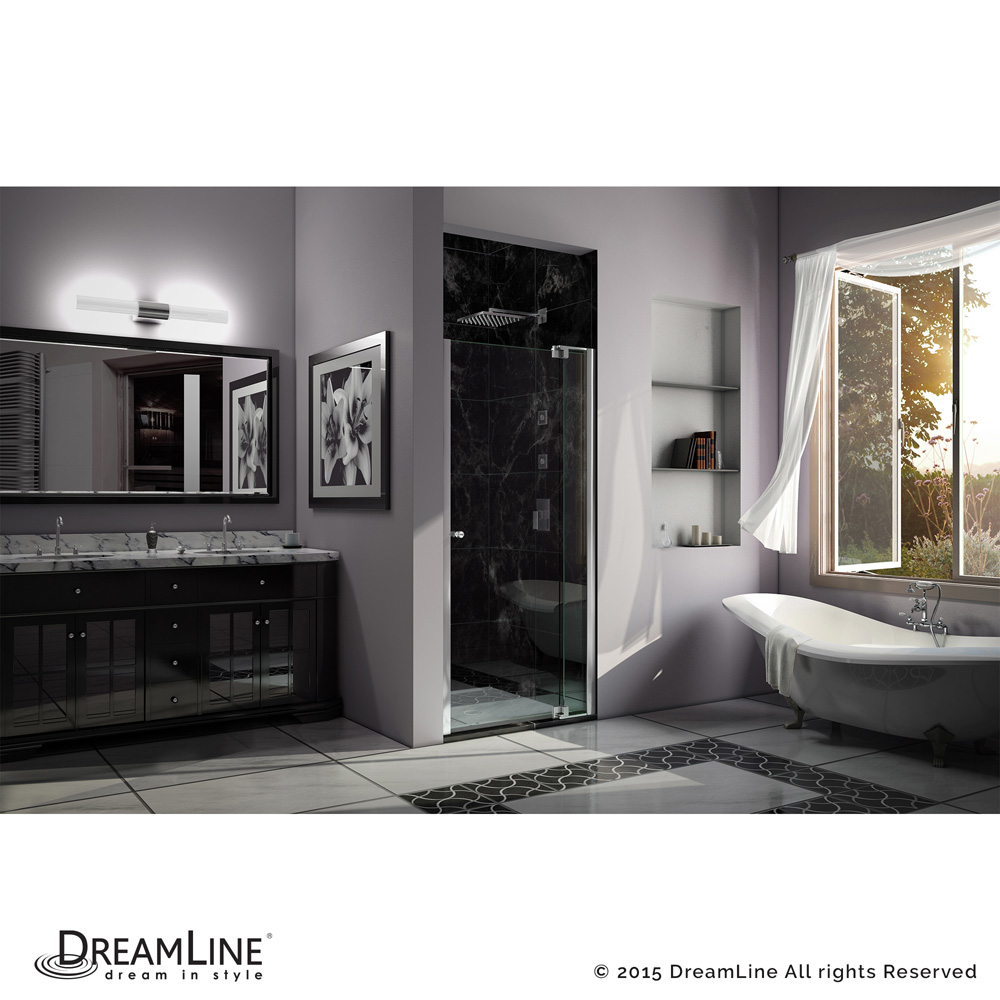 bath authority dreamline allure pivot shower door (30"-37")