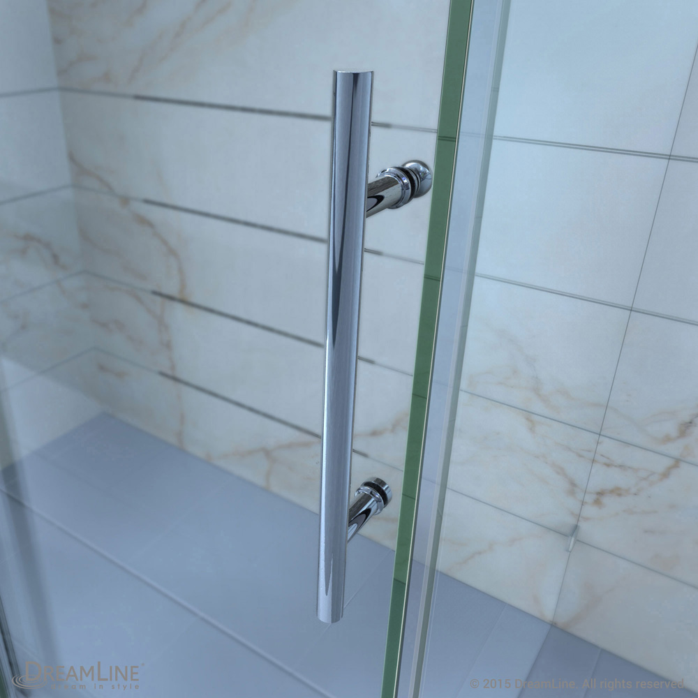 bath authority dreamline enigma air 44 - 60 in. frameless sliding shower door