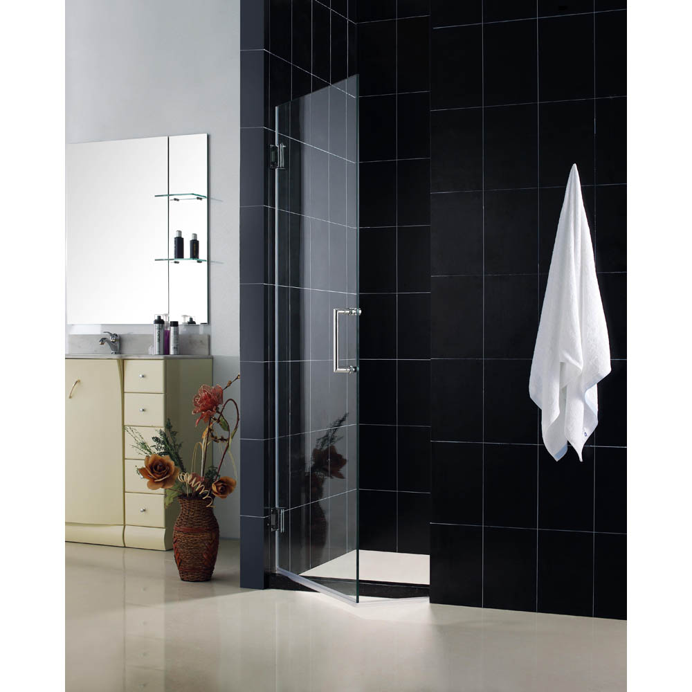 bath authority dreamline unidoor frameless hinged shower door (30")
