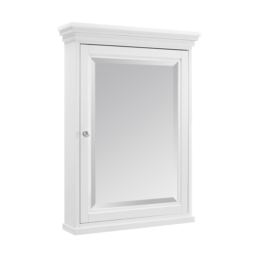 fairmont designs shaker americana 48" vanity - open shelf for integrated top - polar white