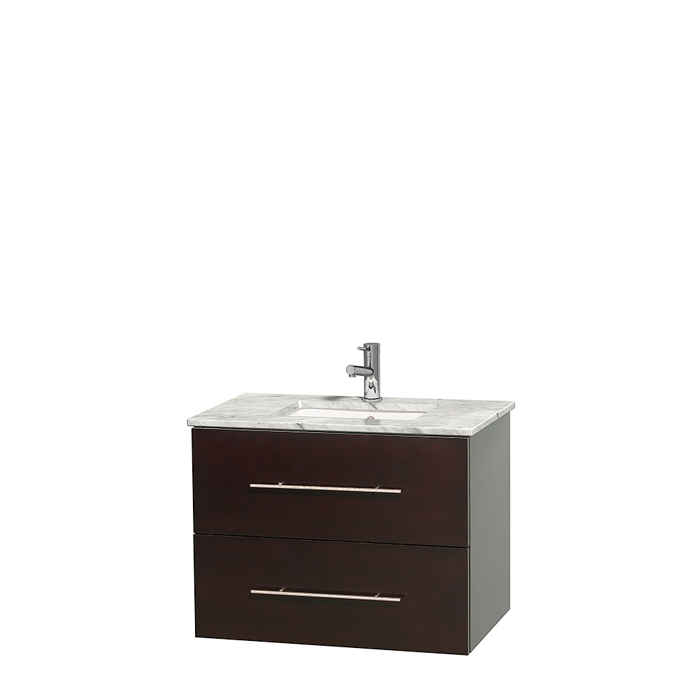 centra 30" single bathroom vanity for undermount sinks by wyndham collection - espresso