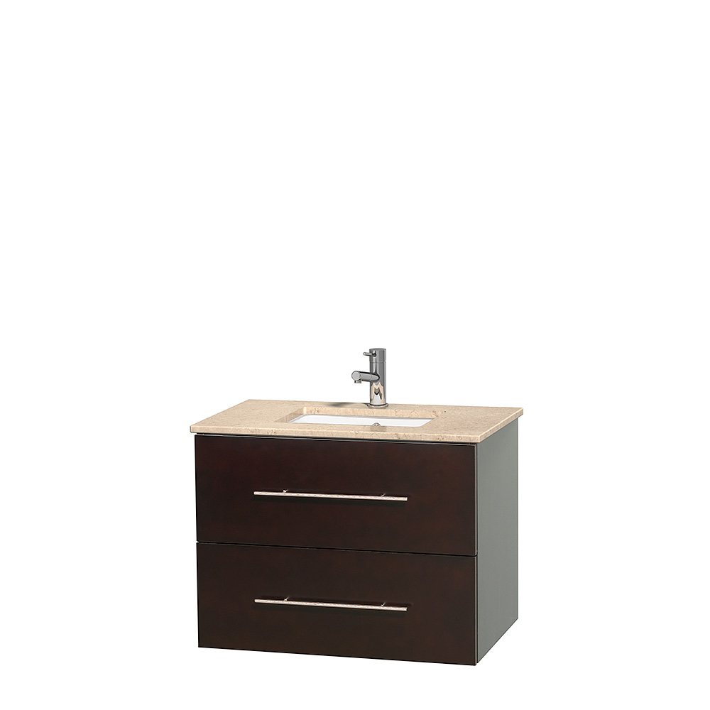 centra 30" single bathroom vanity for undermount sinks by wyndham collection - espresso