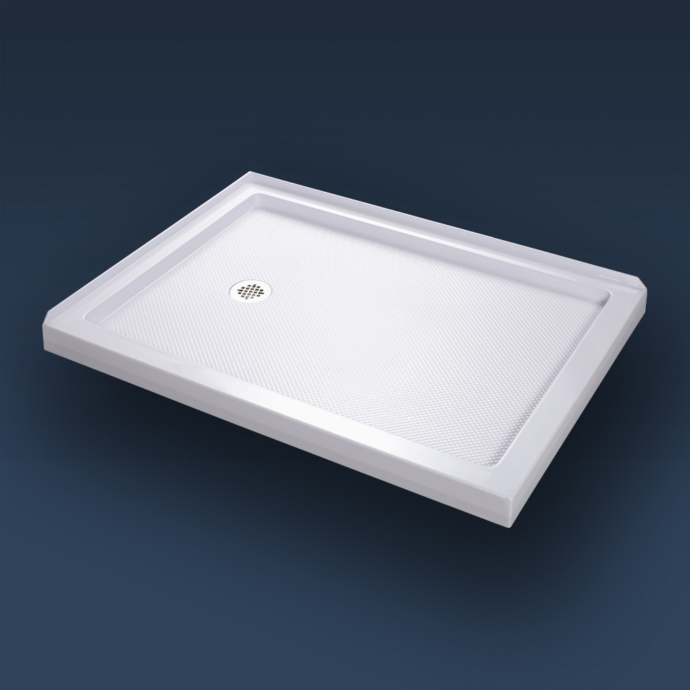 Bath Authority DreamLine SlimLine Double Threshold Shower Base (36" by 60") - White DLT-103660