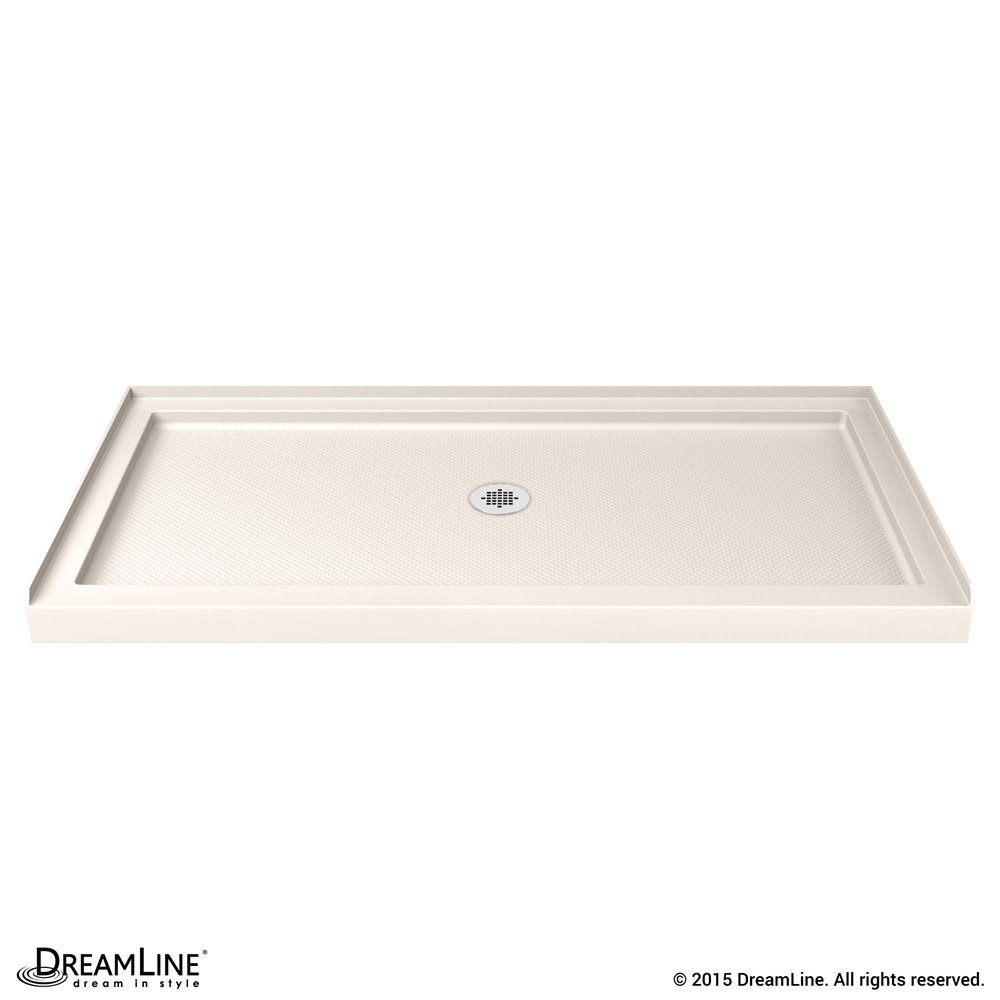 Bath Authority DreamLine SlimLine Single Threshold Shower Base (34" by 48") - Biscuit DLT-1134480-22