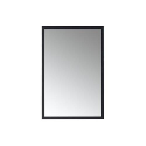 Arpella Nuova 24 " x 36 " Framed Oval Mirror in Matte Black OVFM2436MB