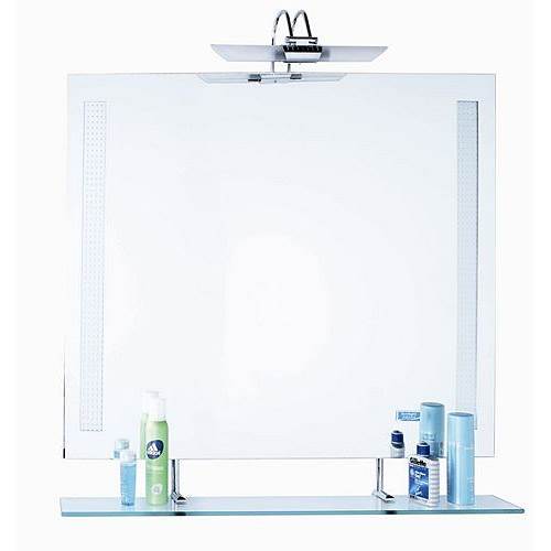 SLT151 Bathroom Mirror with Glass Shelf (35 x 28)