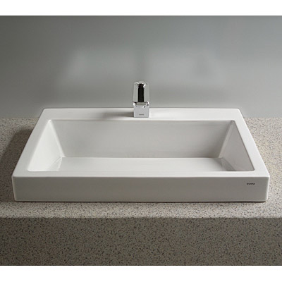 toto kiwami&trade; renesse&trade; design i vessel lavatory w/ cefiontect - cotton white