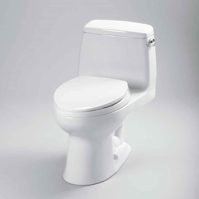 TOTO&reg; Eco Ultramax&reg; One-Piece ADA Toilet with Elongated Bowl, 1.28 GPF - Right Hand Trip Lever, SoftClose Seat Included MS854114ELR.01