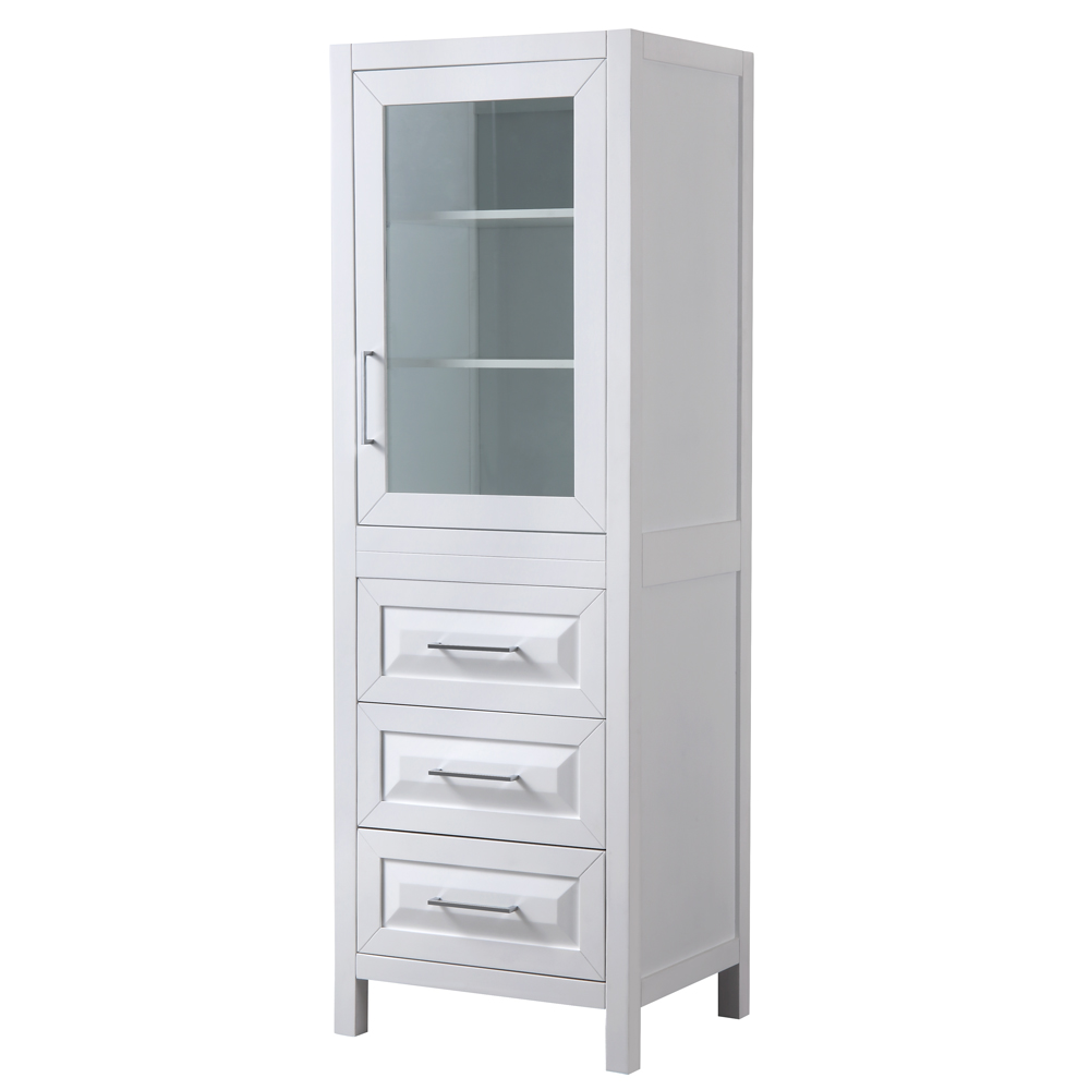daria 60" single bathroom vanity by wyndham collection - white