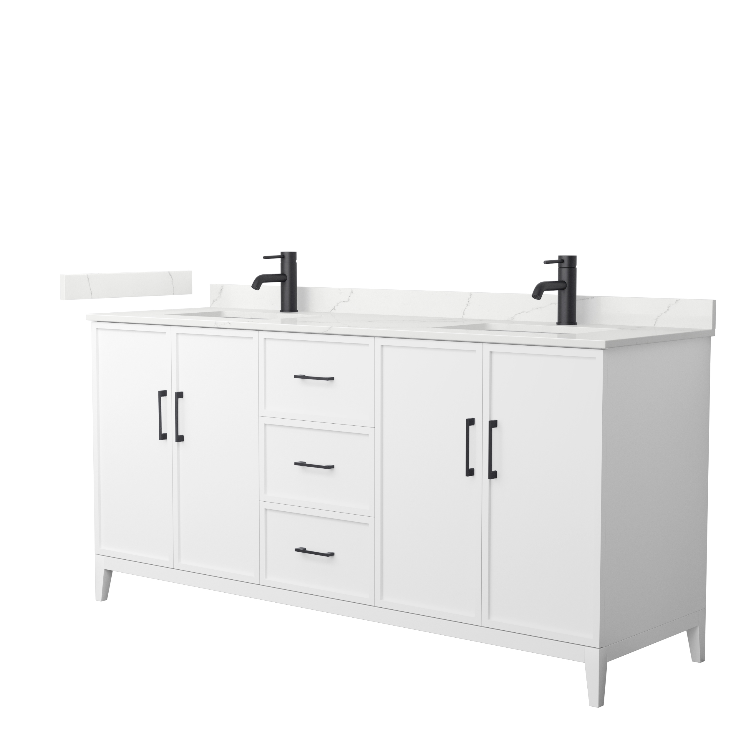 elan 72" double bathroom vanity by wyndham collection - white