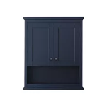 avery over-toilet wall cabinet by wyndham collection - dark blue
