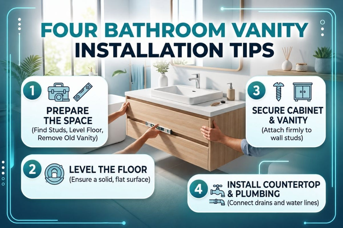 Four Bathroom Vanity Installation Guidelines