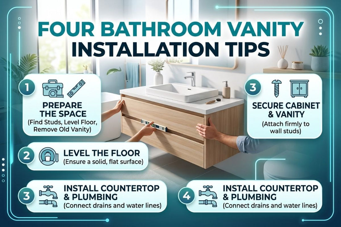 Four Bathroom Vanity Installation Guidelines