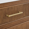Custom image for Toasted Walnut with Satin Bronze Trim / White Quartz / No Mirror