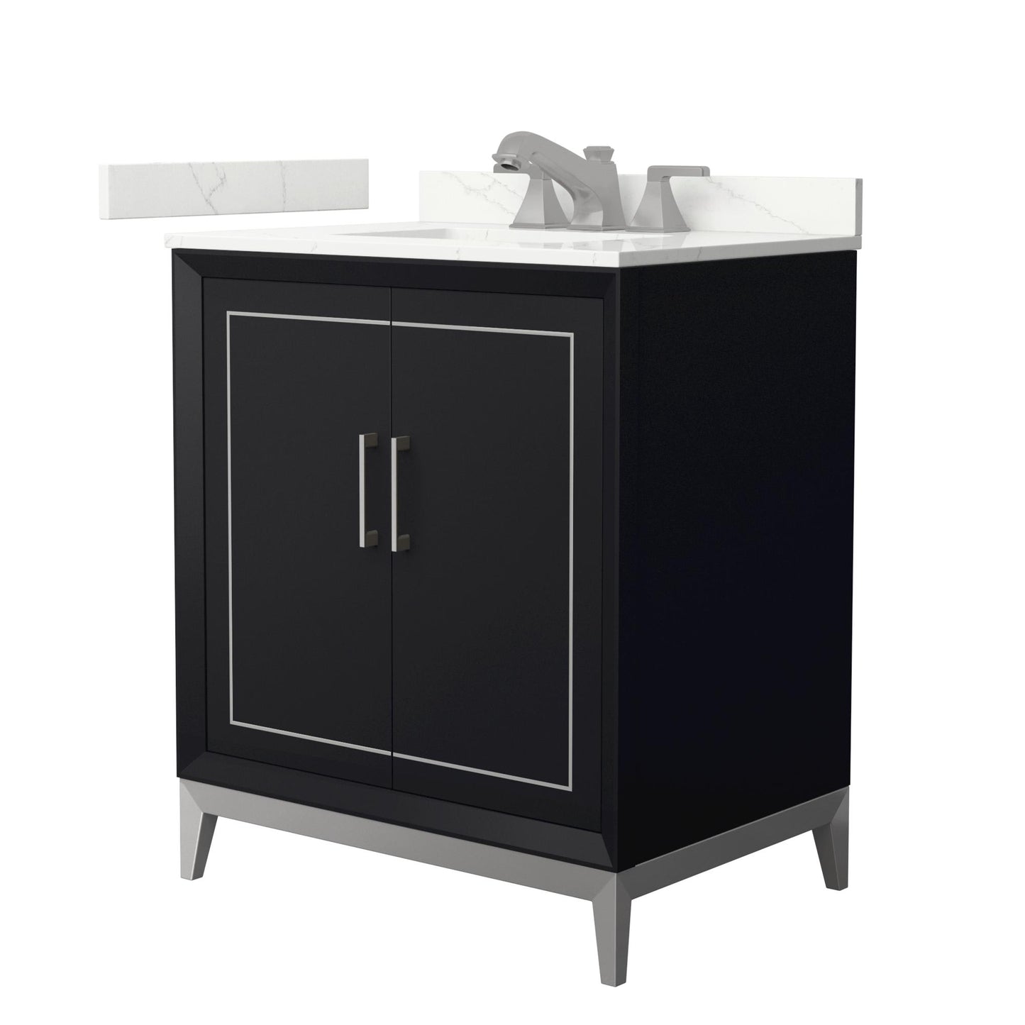 Marlena Bathroom Vanity with Countertop 30 inch Single Sink 3-hole Faucet Setup