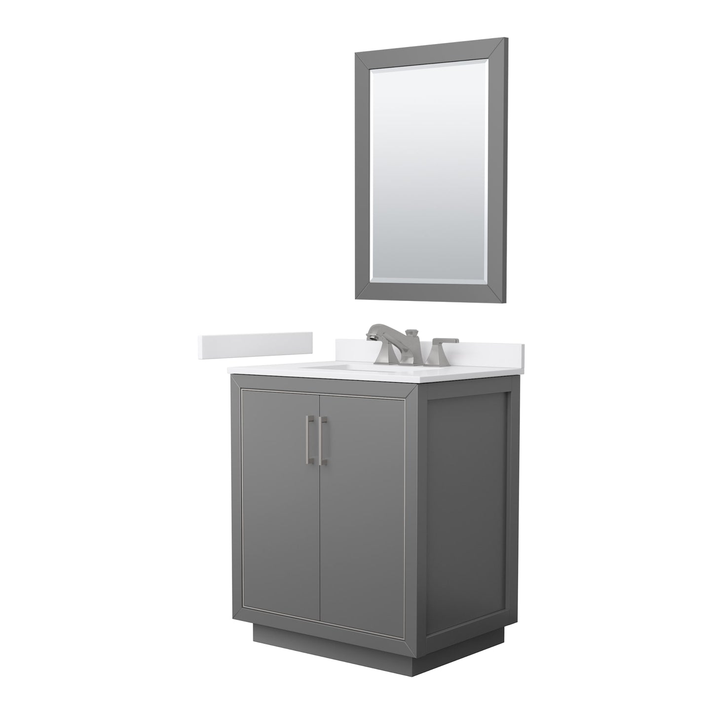 Icon Bathroom Vanity with Countertop 30 inch Single Sink 3-hole Faucet Setup