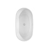 Custom image for White with Shiny White Trim and Brushed Gold Faucet / 55
