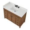 Custom image for Toasted Walnut with Matte Black Trim / White Quartz / No Mirror