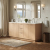 Custom image for Light Straw with Brushed Nickel Trim / No Mirror
