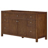 Custom image for Dark Walnut with Brushed Nickel Trim / No Mirror