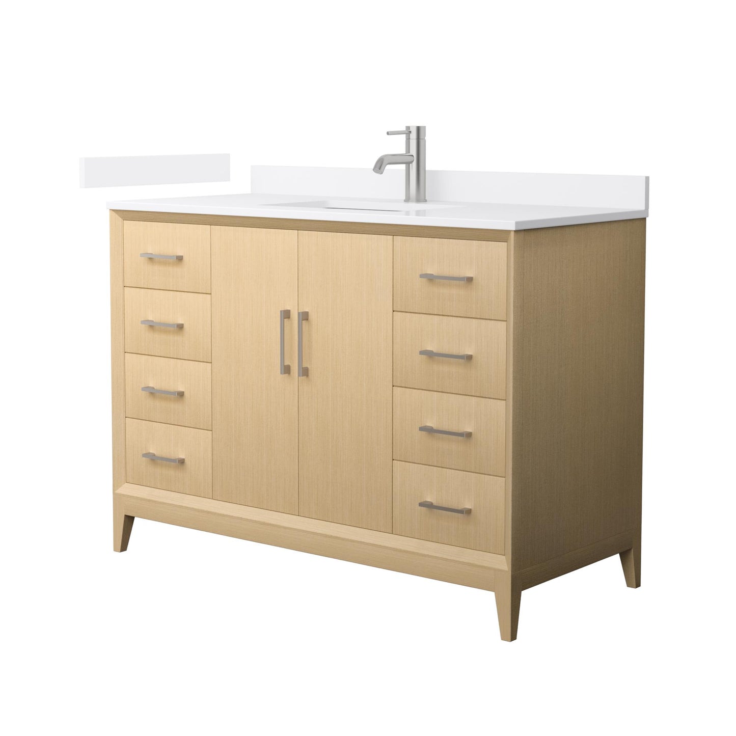 Janna Bathroom Vanity with Countertop 48 inch Single Sink Single hole Faucet Setup
