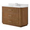 Custom image for Toasted Walnut with Brushed Nickel Trim / Giotto Quartz / No Mirror