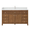 Custom image for Toasted Walnut with Brushed Nickel Trim / Giotto Quartz / No Mirror
