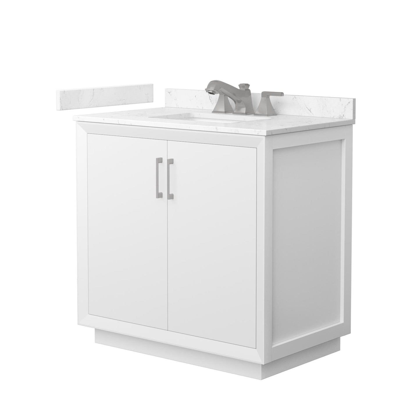 Strada Bathroom Vanity with Countertop 36 inch Single Sink 3-hole Faucet Setup