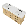 Custom image for Scandinavian Oak with Matte Black Trim / Giotto Quartz / No Mirror