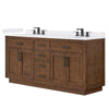 Custom image for Dark Oak with Matte Black Trim / White Cultured Marble / No Mirror