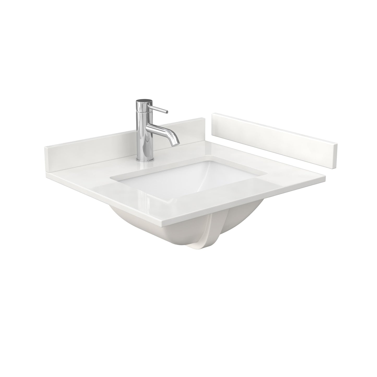 Countertop with Undermount Sink 24 inch Single hole