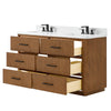 Custom image for Toasted Walnut with Matte Black Trim / Giotto Quartz / No Mirror