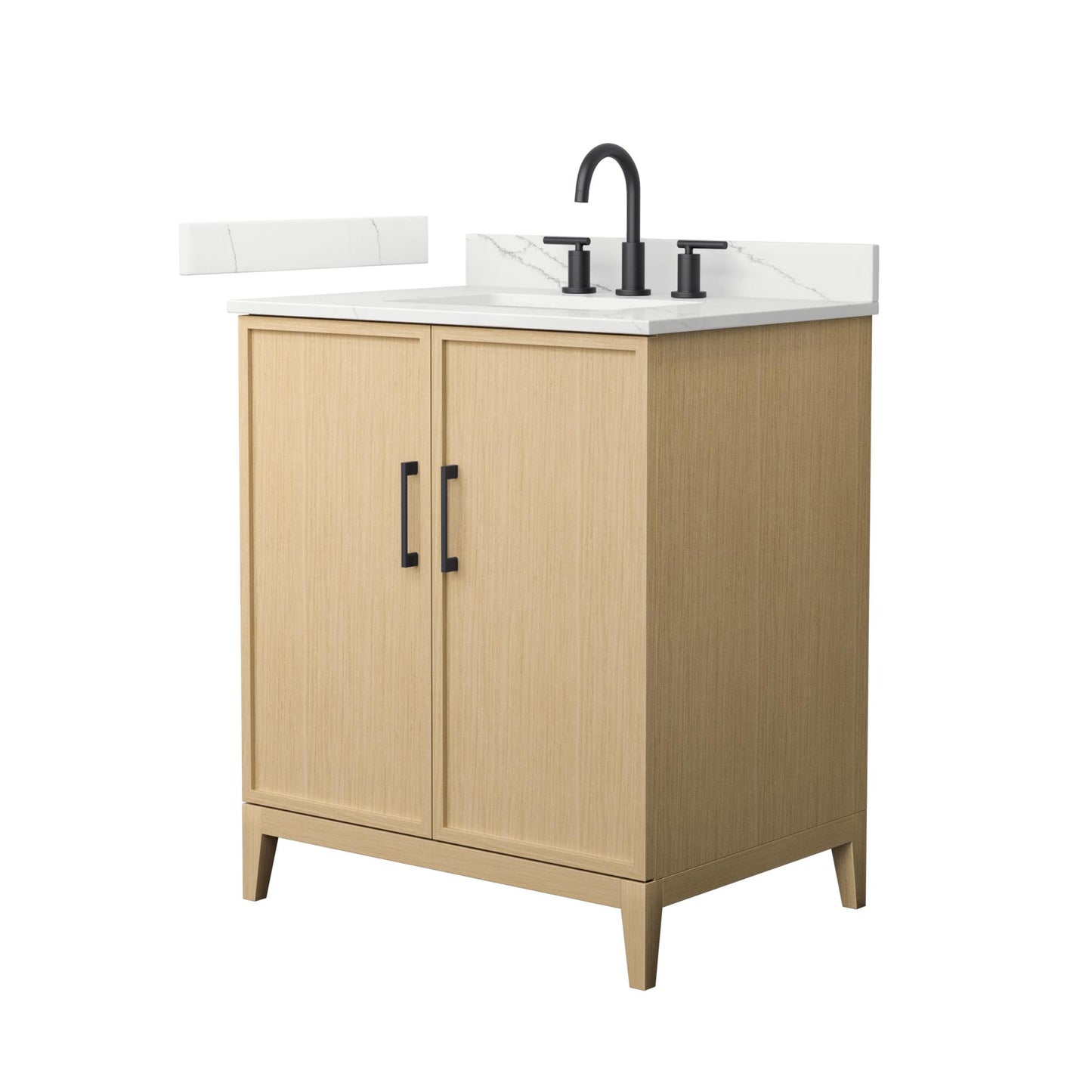 Elan Bathroom Vanity with Countertop 30 inch Single Sink 3-hole Faucet Setup