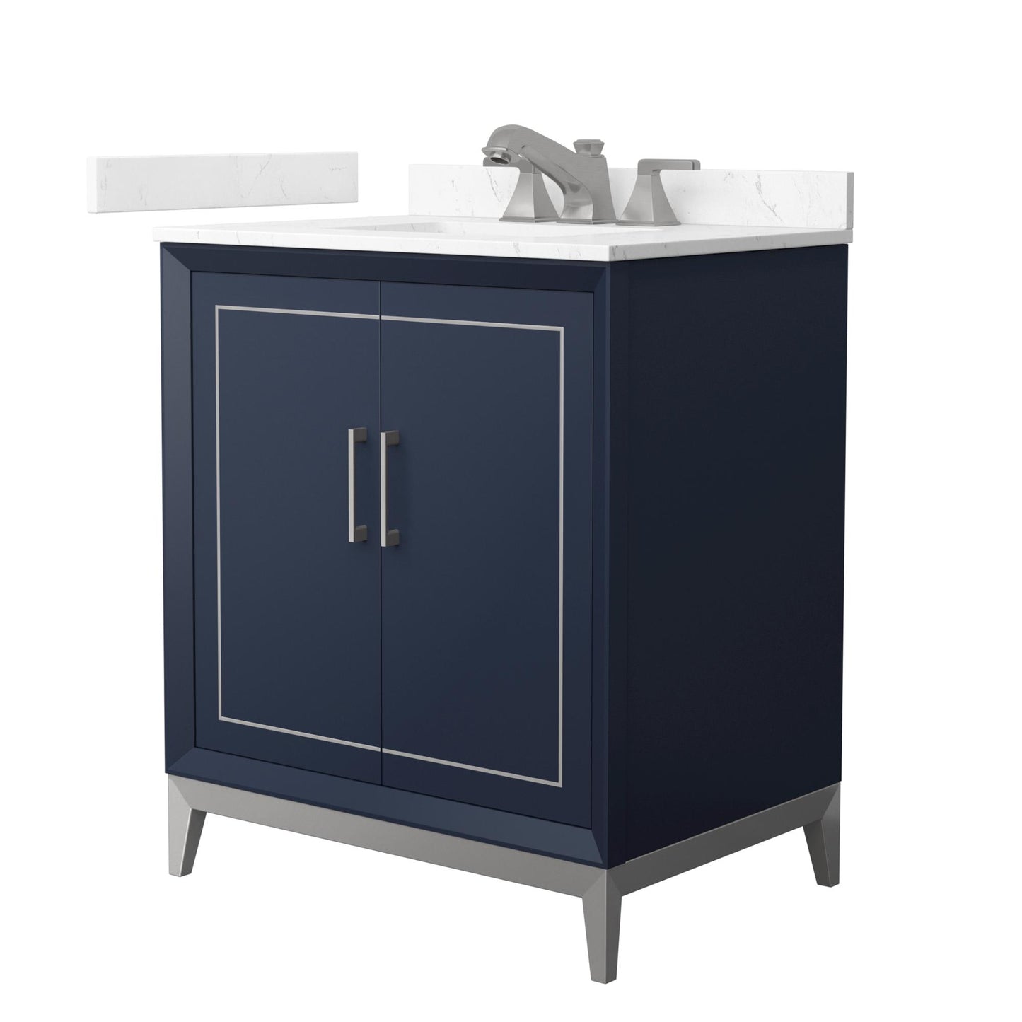 Marlena Bathroom Vanity with Countertop 30 inch Single Sink 3-hole Faucet Setup