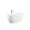 Custom image for White with Shiny White Trim and Polished Chrome Faucet