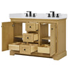 Custom image for Honey Oak with Matte Black Trim / White Cultured Marble / No Mirror