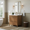 Custom image for Toasted Walnut with Satin Bronze Trim / Giotto Quartz / No Mirror