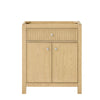 Custom image for Scandinavian Oak with Brushed Nickel Trim / No Mirror