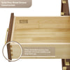 Custom image for Dark Oak with Brushed Nickel Trim / Carrara Cultured Marble / No Mirror