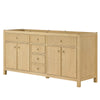 Custom image for Scandinavian Oak with Satin Bronze Trim / No Mirror