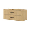 Custom image for Scandinavian Oak with Matte Black Trim / No Mirror