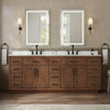 Custom image for Dark Oak with Matte Black Trim / White Cultured Marble / No Mirror