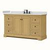 Custom image for Honey Oak with Matte Black Trim / Giotto Quartz / No Mirror